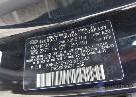 2024 Hyundai Elantra Sel from USA, damaged, VIN KMHLS4DG1RU671443